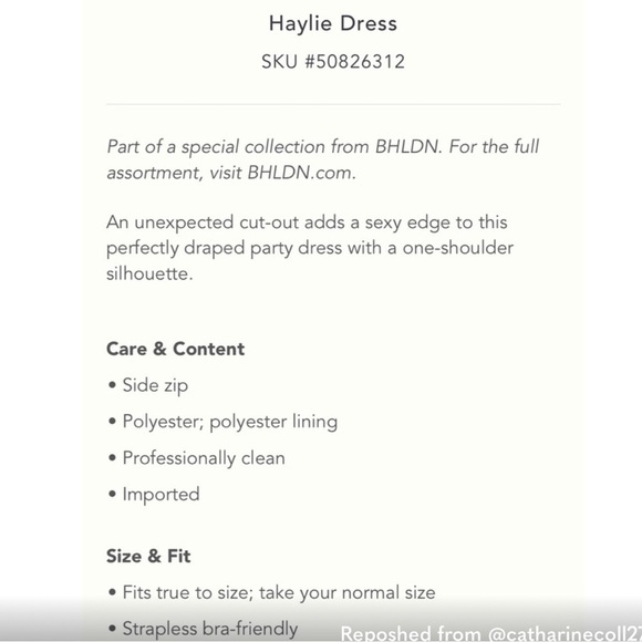 Fame and Partners BHLDN Haylie Dress – Size 10 – Light Pink with Cut-Out Waist - Picture 4 of 6